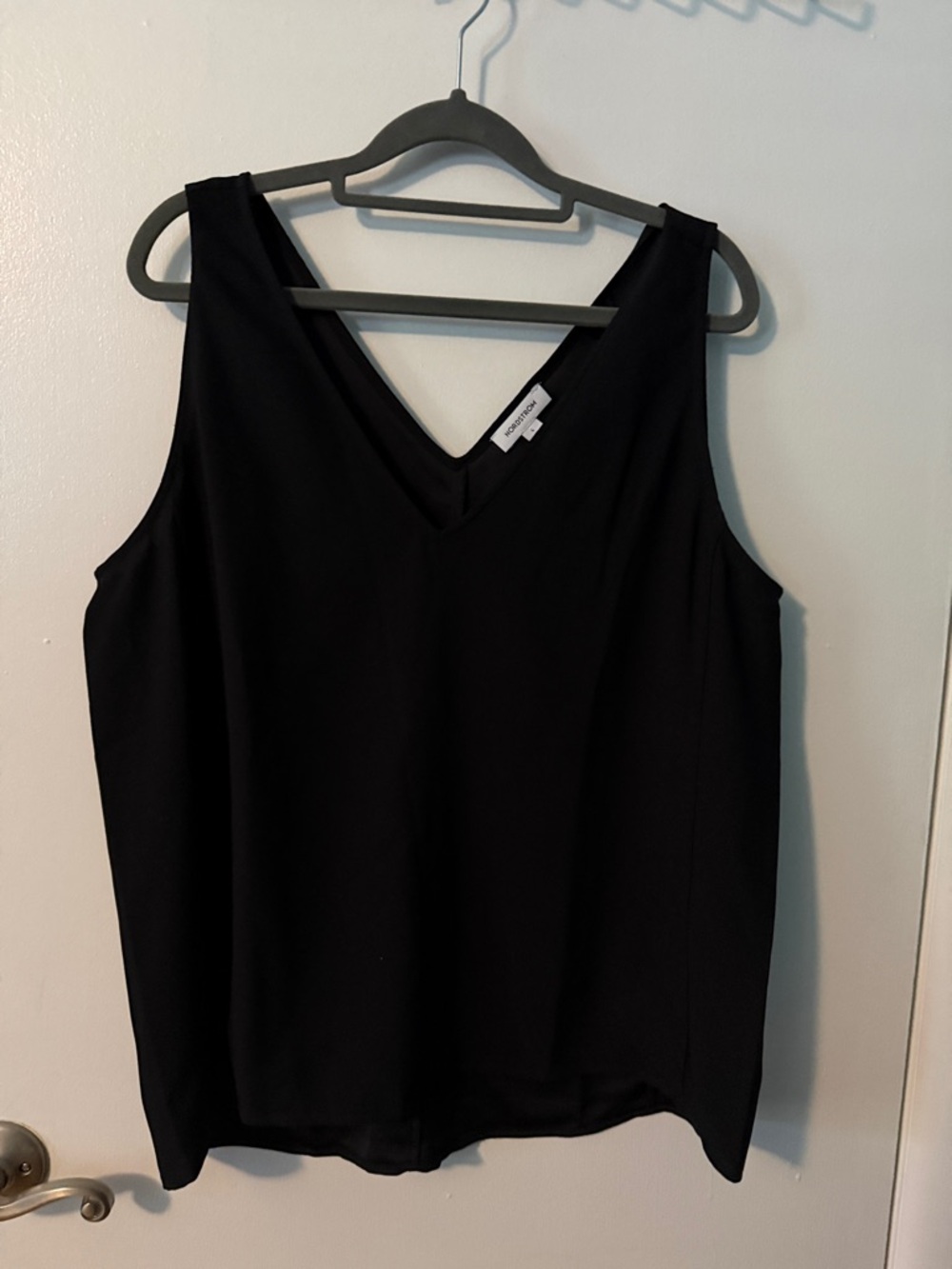 Black V-Neck Sleeveless Top - Nordstrom, Polyester